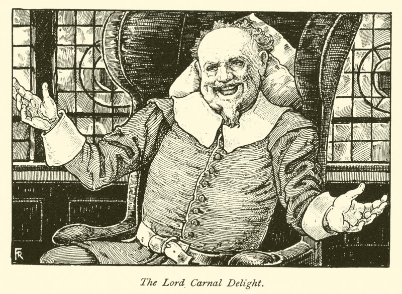 The Lord Carnal Delight (gravering) af Frederick Hurten Rhead