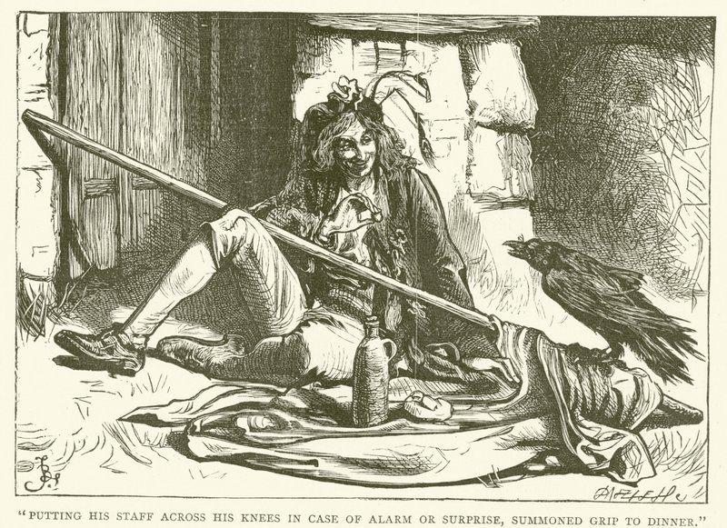 Illustration til Barnaby Rudge af Frederick L. Bernard