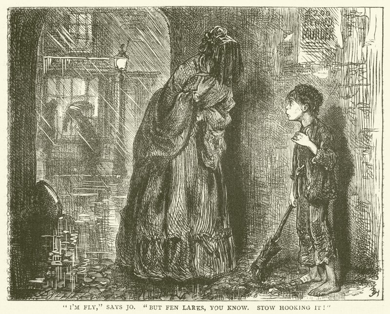 Illustration til Bleak House af Frederick L. Bernard