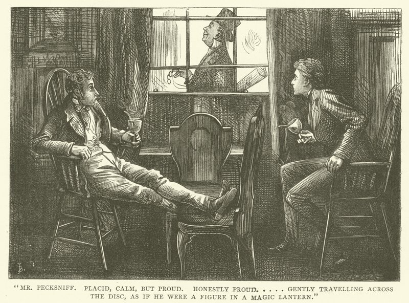 Illustration til Martin Chuzzlewit af Frederick L. Bernard