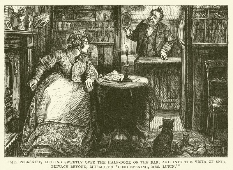 Illustration til Martin Chuzzlewit af Frederick L. Bernard