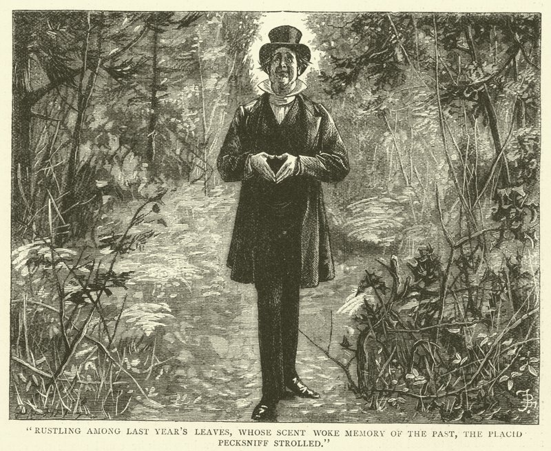 Illustration til Martin Chuzzlewit af Frederick L. Bernard