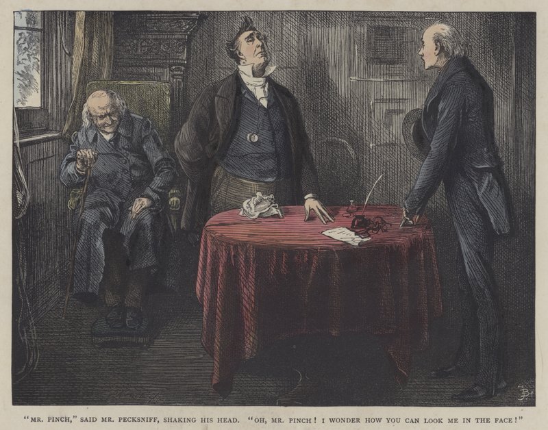 Illustration til Martin Chuzzlewit af Frederick L. Bernard