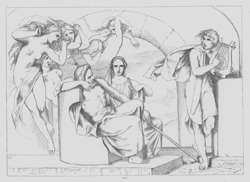 John Milton, Il Penseroso (gravering) af Frederick Richard Pickersgill