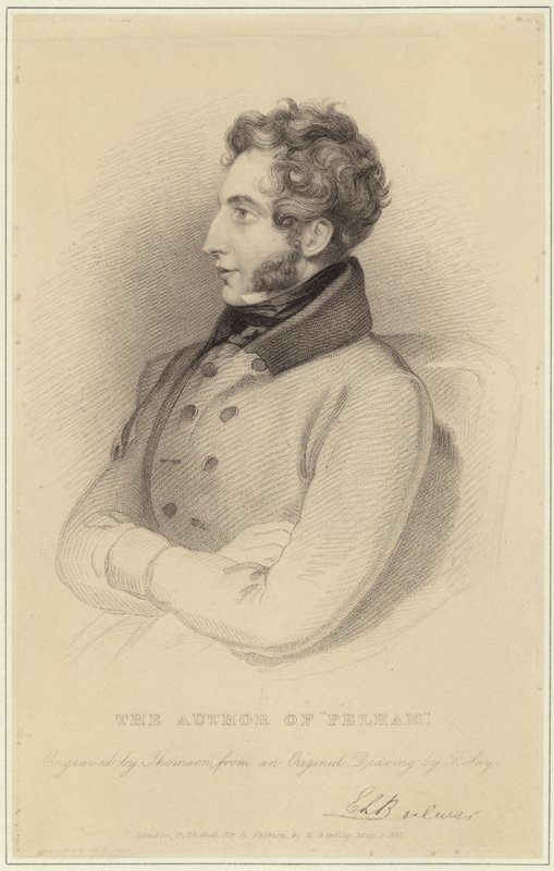 Portræt af Edward Bulwer-Lytton, Baron Lytton af Frederick Richard Say