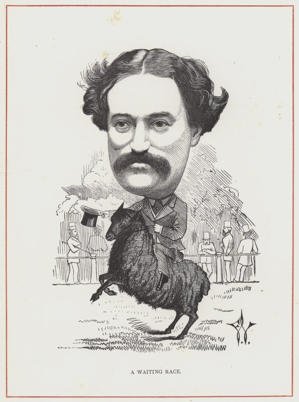 Edmund Yates af Frederick Waddy