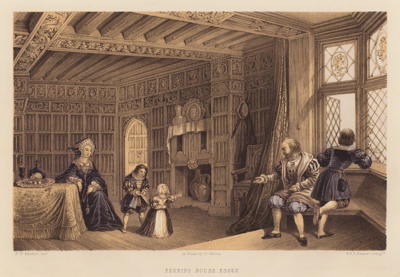 Feering House, Essex (akvatint) af Frederick William Fairholt