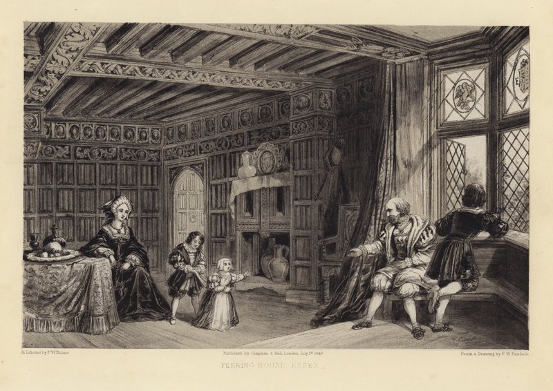 Feering House, Essex (litotint) af Frederick William Fairholt