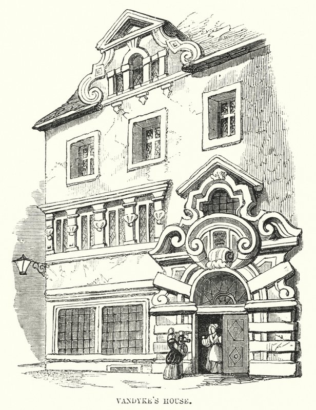 Vandykes hus (gravering) af Frederick William Fairholt
