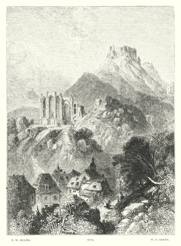Lord Byrons barn Harold, Canto III, strofe 46 (gravering) af Frederick William Hulme