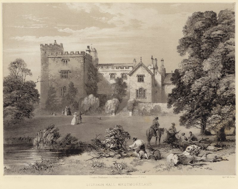 Sizergh Hall i Westmoreland af Frederick William Hulme