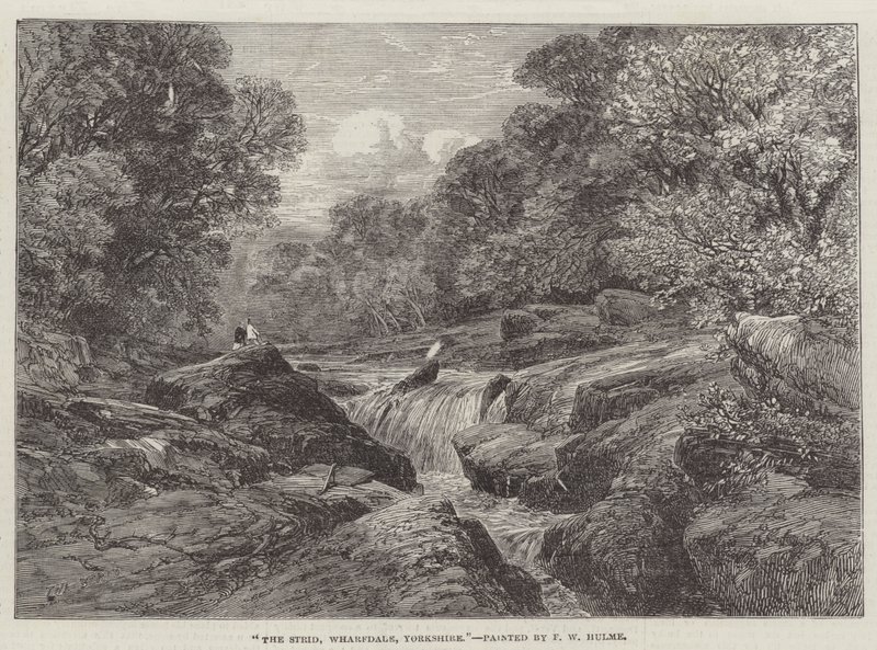 The Strid, Wharfdale, Yorkshire af Frederick William Hulme