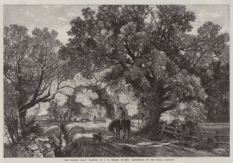 Det aftagende år, i Det Kongelige Akademis Udstilling af Frederick William Hulme