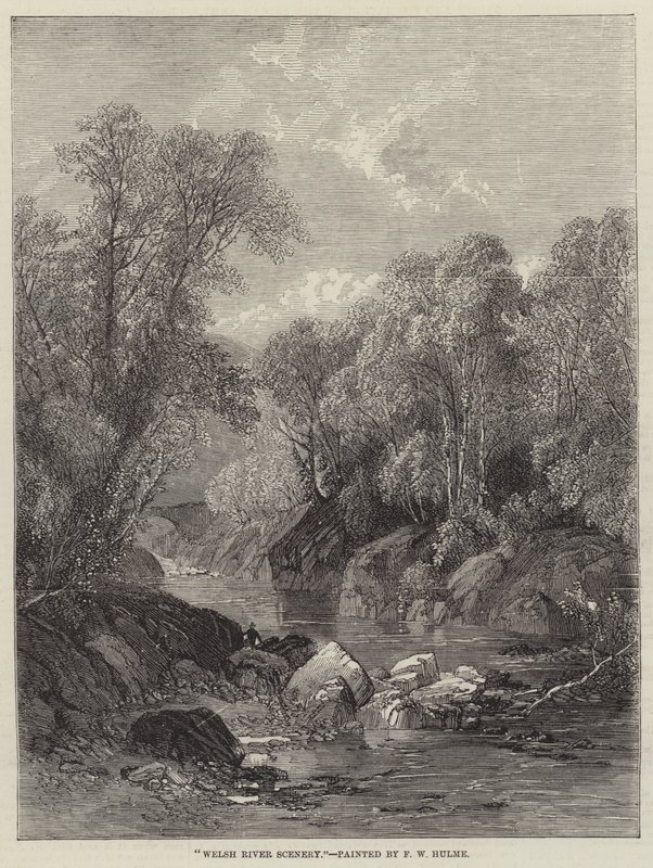 Welsh River Scenery af Frederick William Hulme