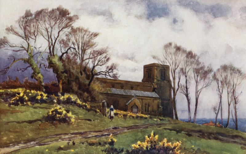 Burton Dassett kirke af Frederick William Newton Whitehead
