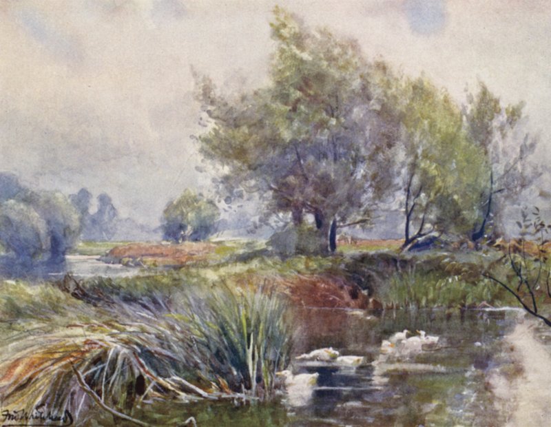 Avon, nedenfor Stratford-on-Avon af Frederick William Newton Whitehead