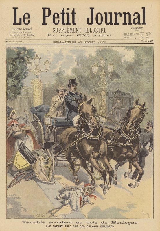 En frygtelig ulykke i Bois de Boulogne af French School