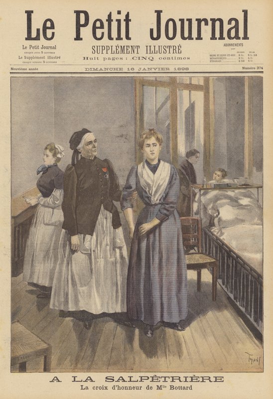 På Salpetriere Hospital, Paris af French School