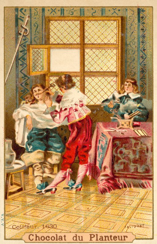 Frisør, 1630 af French School