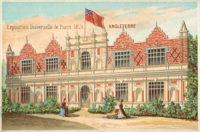 Britisk pavillon, universel udstilling, 1878 af French School