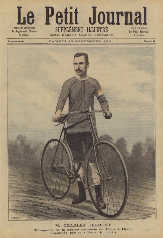 Charles Terront, vinder af cykelløbet Paris-Brest af French School