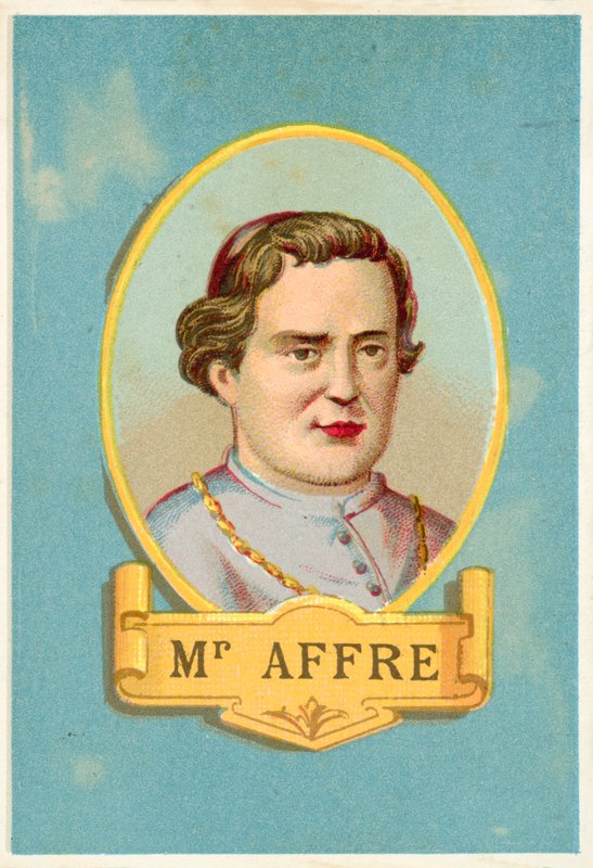 Denis Auguste Affre, fransk ærkebiskop dræbt under revolutionen i 1848 af French School