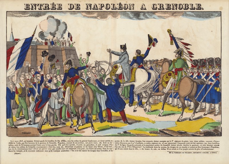 Entree De Napoleon A Grenoble af French School