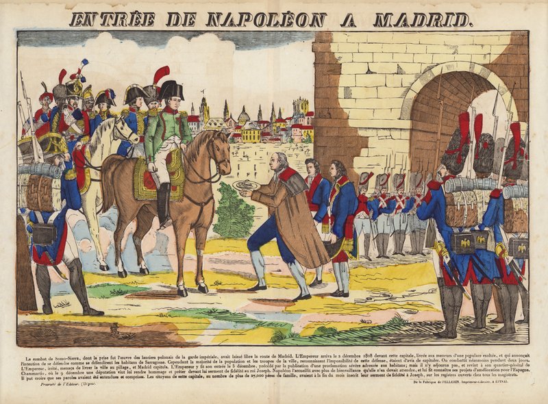 Entree De Napoleon A Madrid af French School