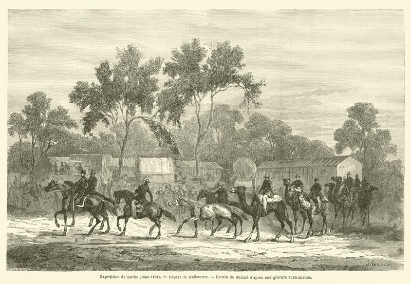 Expedition de Burke (1860-1861), Depart de Melbourne af French School