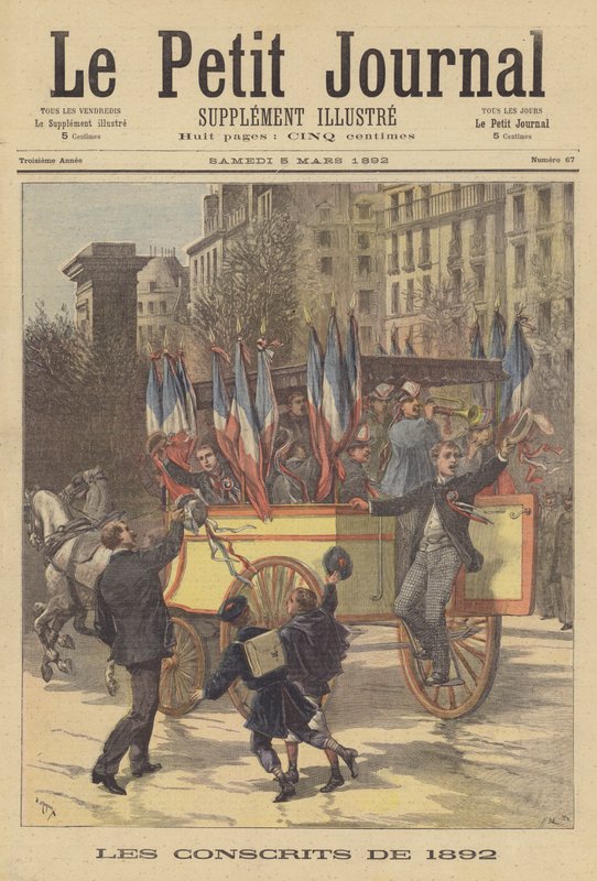 Den franske hærs værnepligtige 1892 af French School