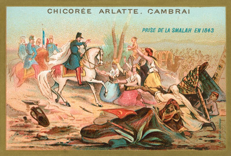 Franske tropper erobrede smala af Abdelkader, Algeriet, 1843 af French School