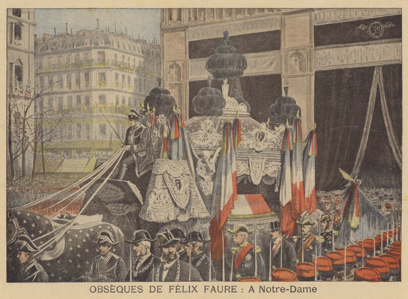 Præsident Felix Faures begravelse i Notre Dame de Paris af French School
