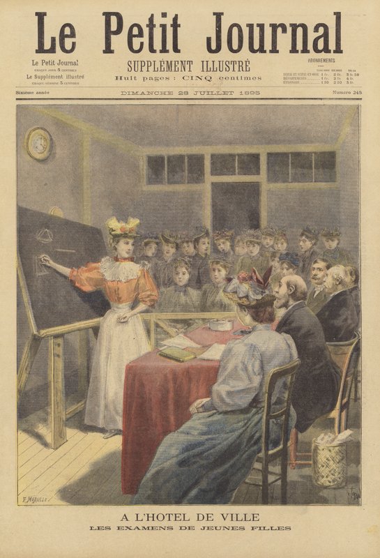 Piger til eksamen på Hotel de Ville af French School
