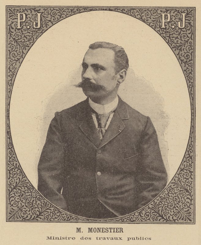 Jean Monestier, fransk minister for offentlige arbejder af French School