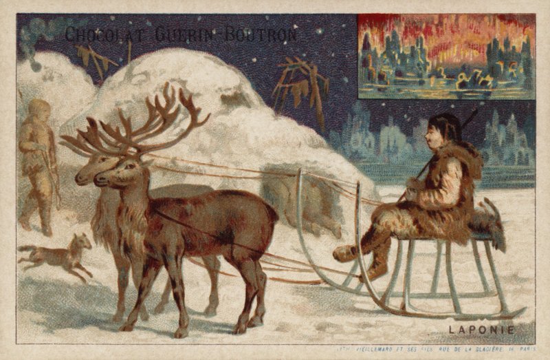 Lapland (chromolitho) af French School