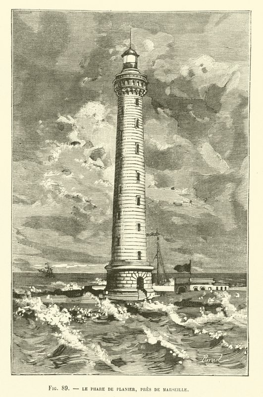 Planier Fyrtårn, nær Marseille af French School