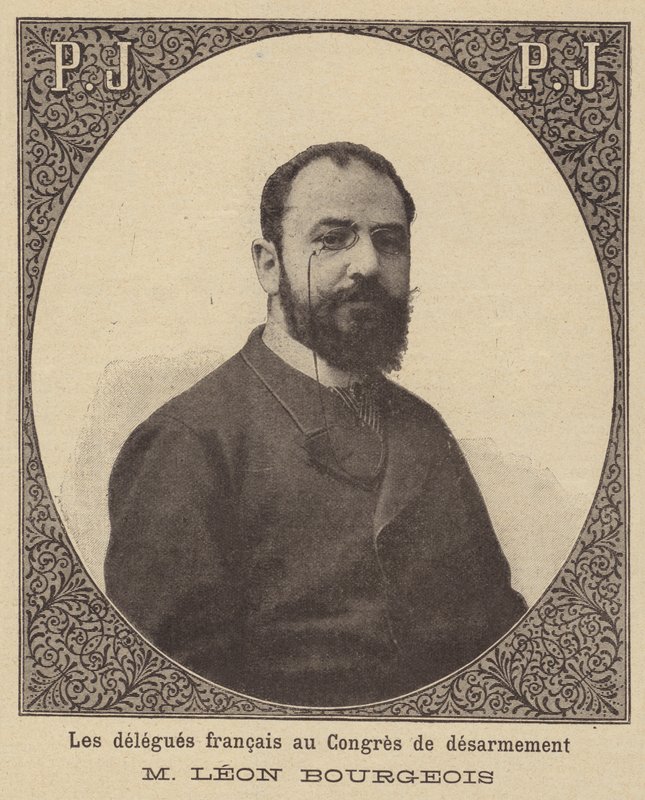 Leon Bourgeois, fransk delegeret til Haag-fredskonferencen i 1899 af French School