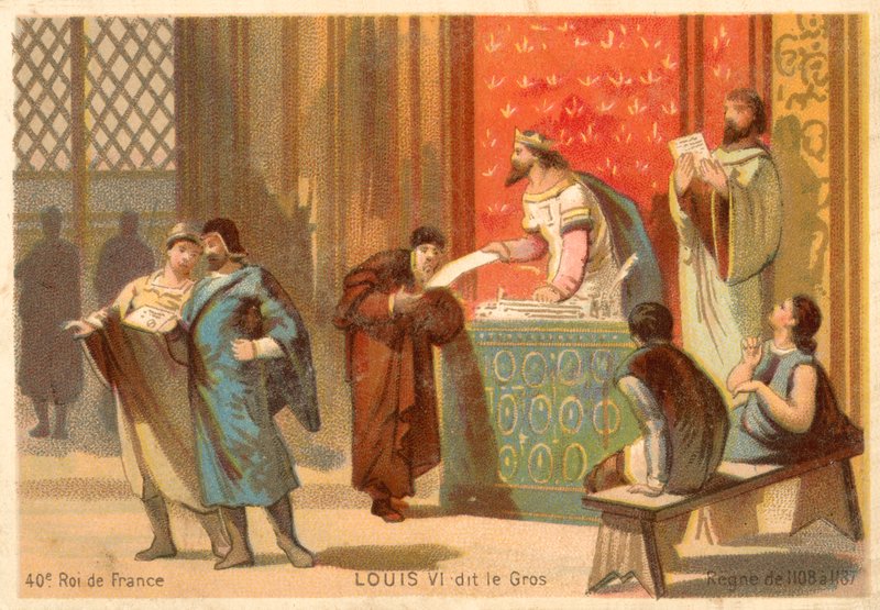Louis VI of France af French School