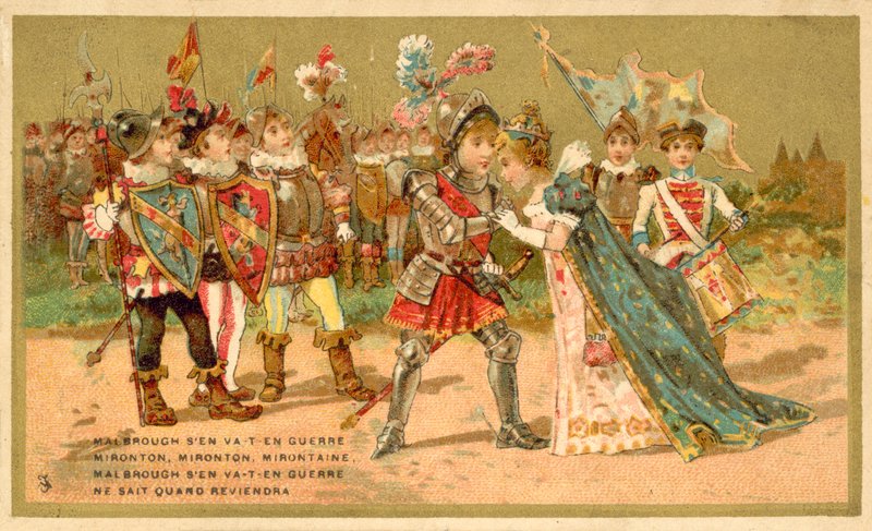 Marlbrough sen va-t-en guerre, populær fransk folkesang af French School