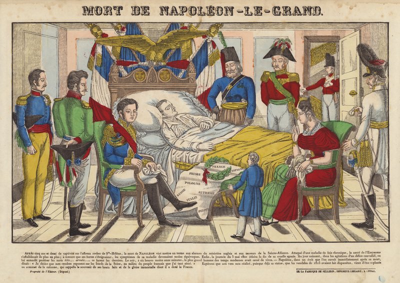 Napoleon den Stores død af French School