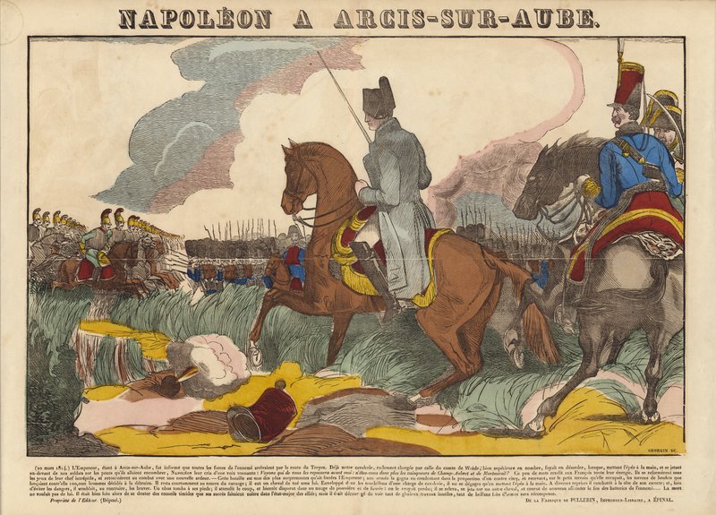 Napoleon ved Arcis-Sur-Aube af French School