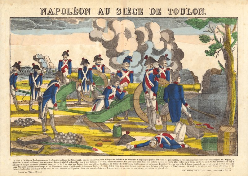 Napoleon ved belejringen af ​​Toulon af French School