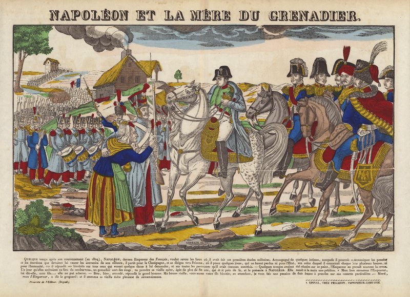 Napoleon Et La Mere Du Grenadier af French School