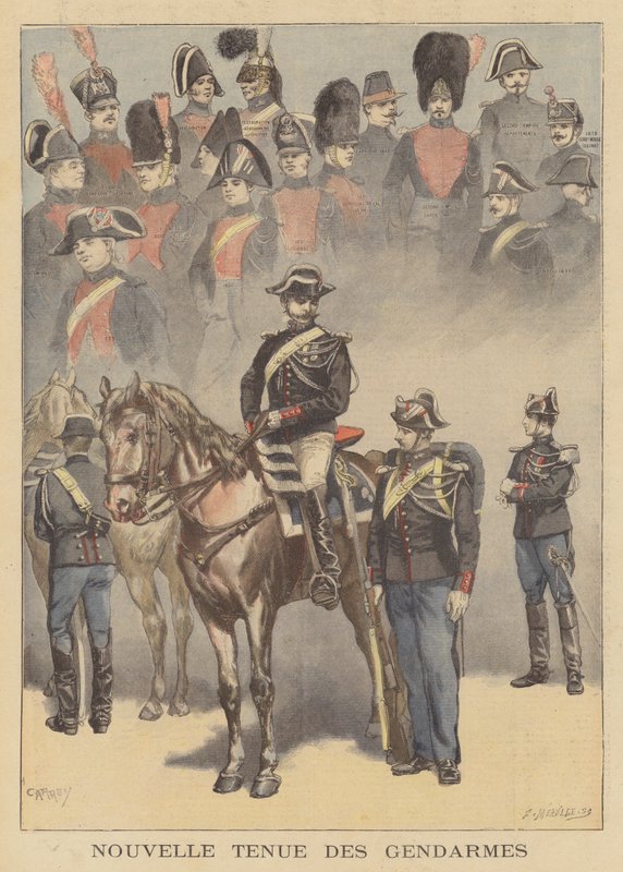 Ny uniform fra det franske gendarmeri af French School