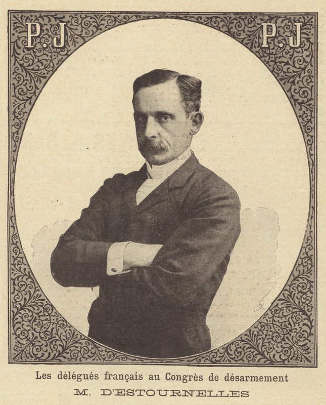 Paul dEstournelles de Constant, fransk delegeret til Haag-fredskonferencen i 1899 af French School