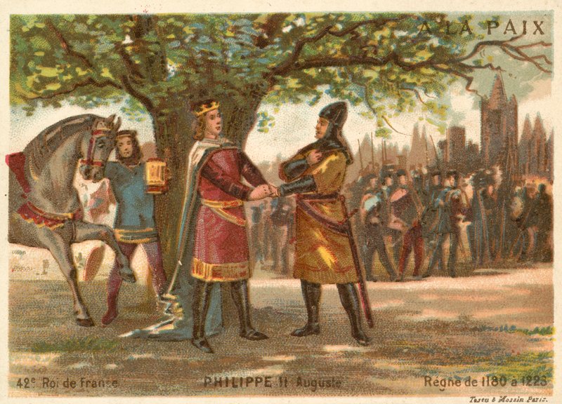 Philip Augustus, konge af Frankrig af French School