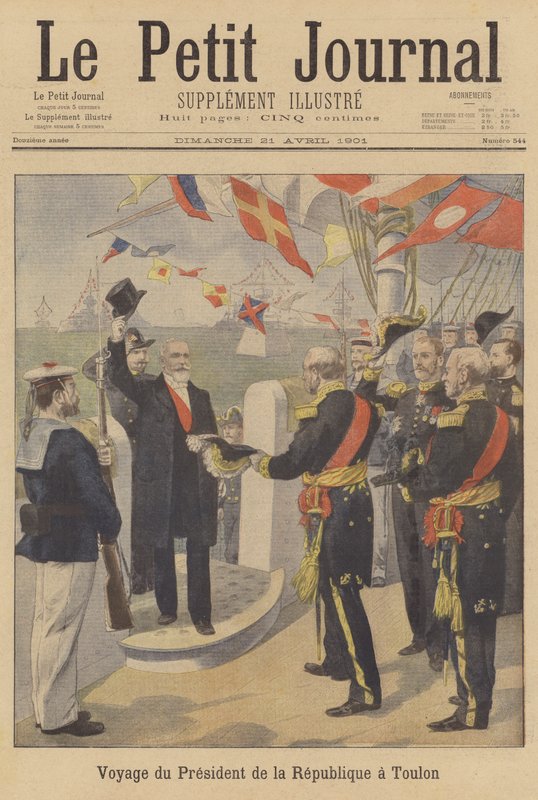 Frankrigs præsident Loubet besøger Toulon af French School