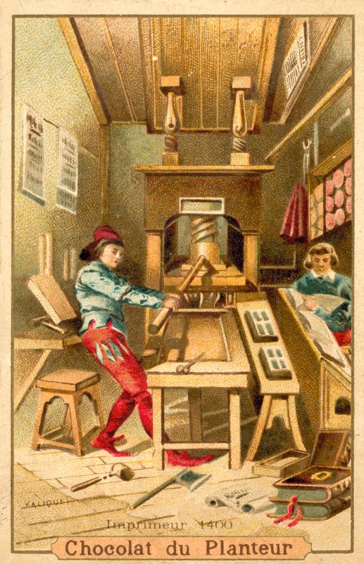 Printer, 1400 af French School