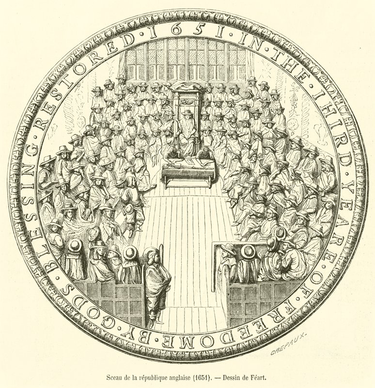 Den Engelske Republiks Segl, 1651 af French School