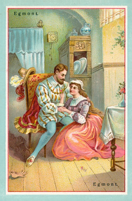 Scene fra Goethes spiller Egmont af French School